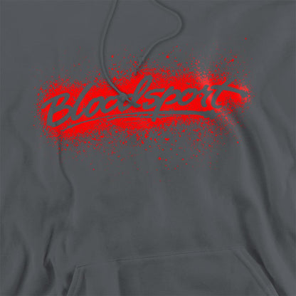Charcoal - Side - Bloodsport Unisex Adult Blood Splatter Hoodie