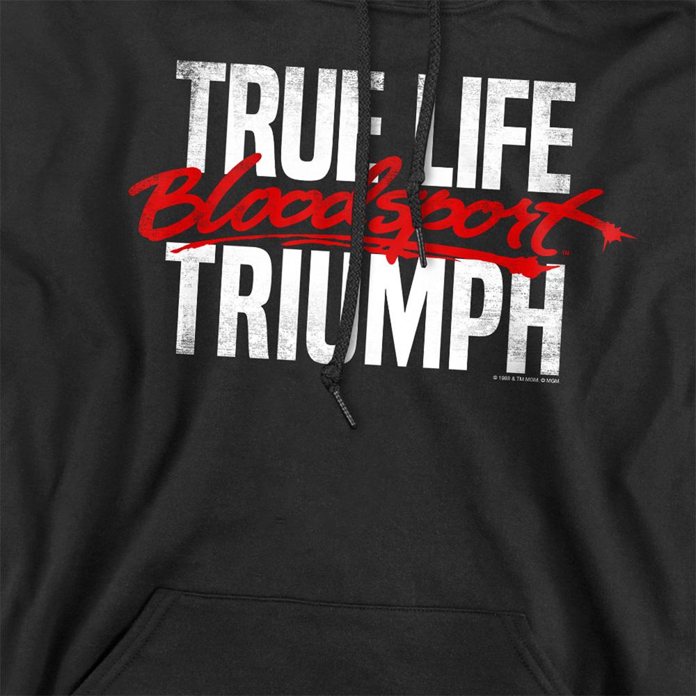 Black - Side - Bloodsport Unisex Adult True Story Hoodie