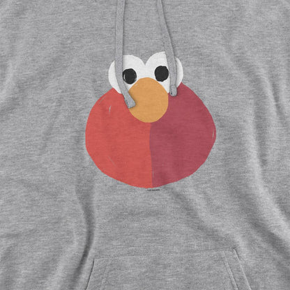 Athletic Heather - Side - Sesame Street Unisex Adult Elmo Smile Heather Hoodie