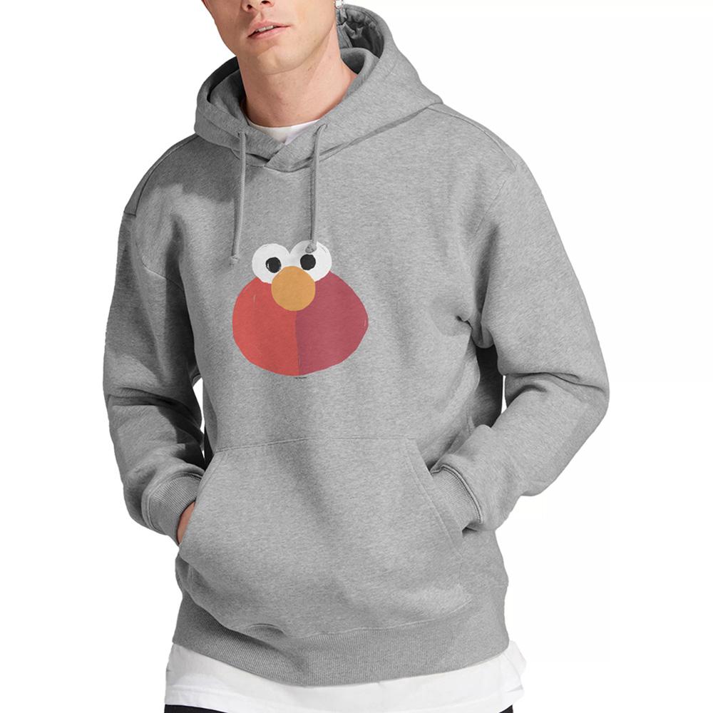 Athletic Heather - Lifestyle - Sesame Street Unisex Adult Elmo Smile Heather Hoodie