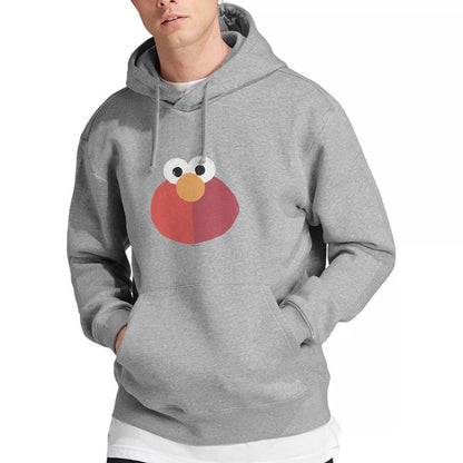 Athletic Heather - Lifestyle - Sesame Street Unisex Adult Elmo Smile Heather Hoodie