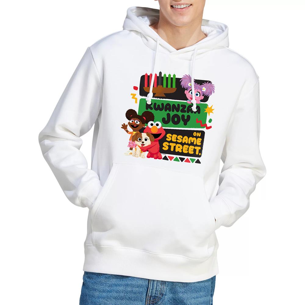 White - Lifestyle - Sesame Street Unisex Adult Kwanzaa Joy Hoodie
