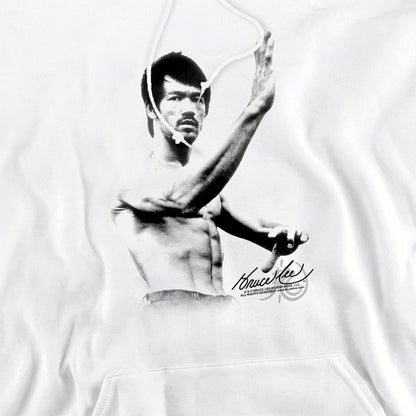 White - Side - Bruce Lee Unisex Adult Serenity Hoodie