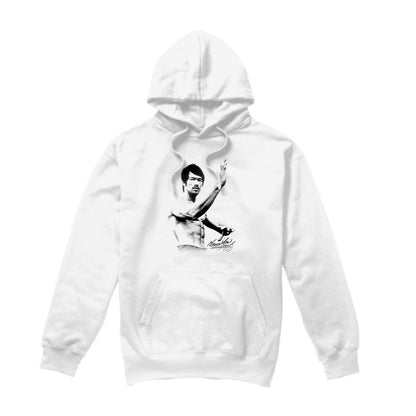 White - Front - Bruce Lee Unisex Adult Serenity Hoodie