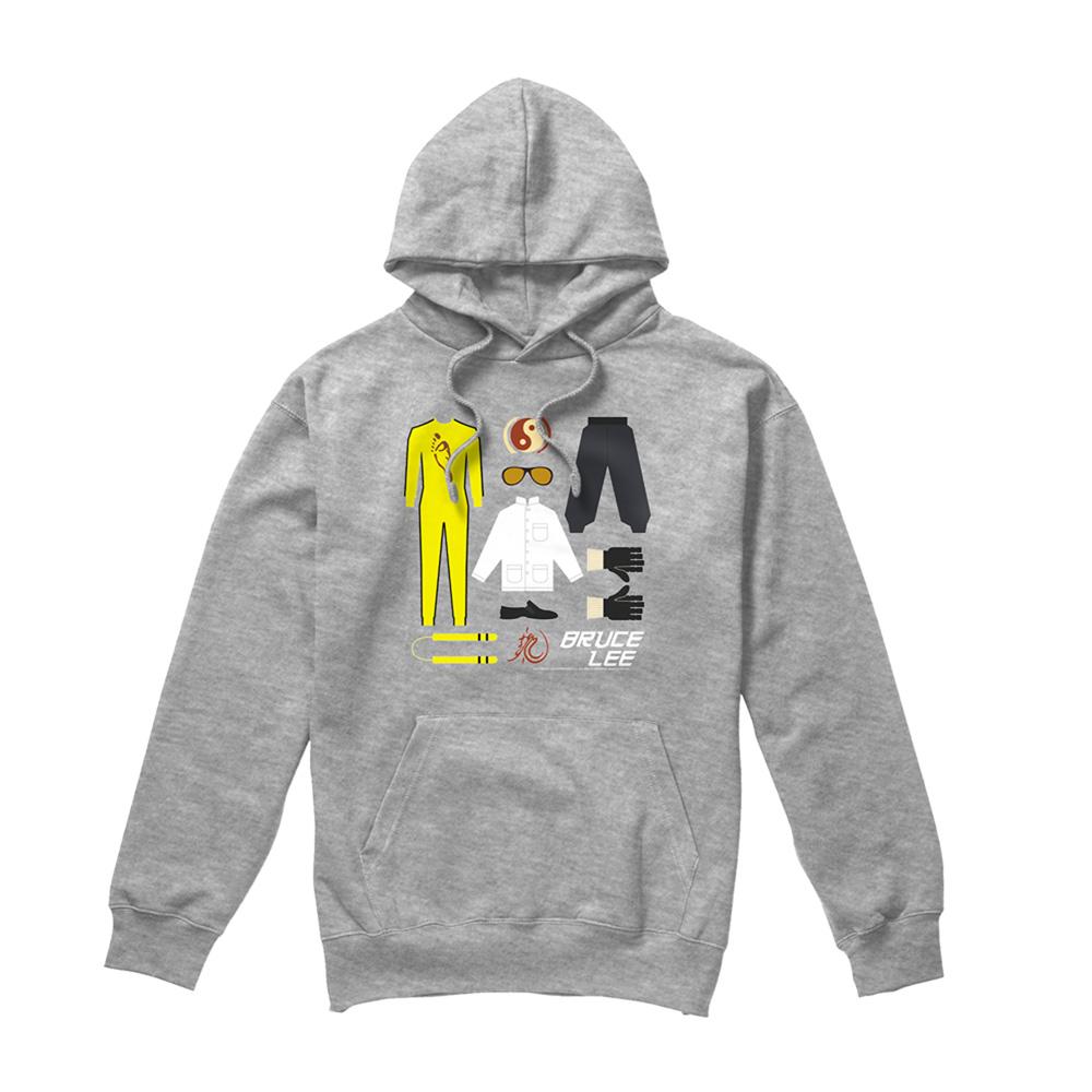 Athletic - Front - Bruce Lee Unisex Adult Gift Set Heather Hoodie