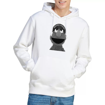 White - Lifestyle - Sesame Street Unisex Adult Lee Elmo Hoodie