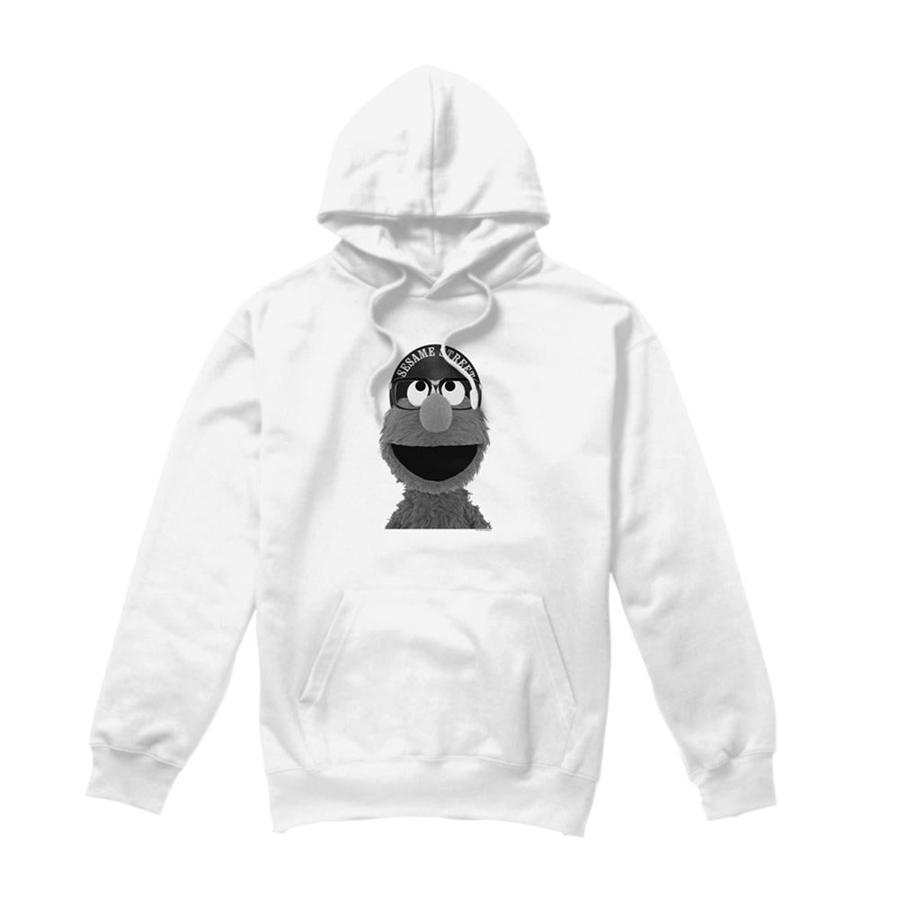 White - Front - Sesame Street Unisex Adult Lee Elmo Hoodie
