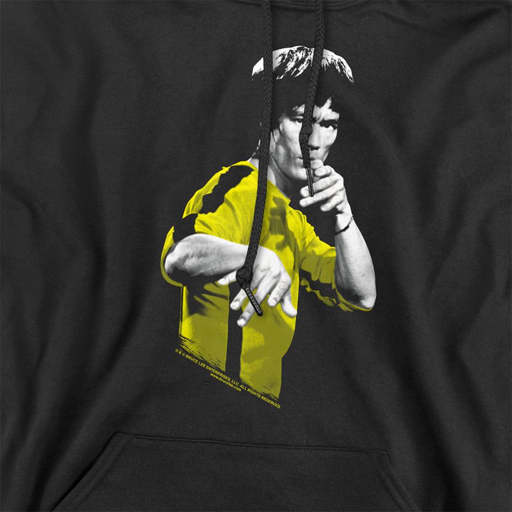Black - Side - Bruce Lee Unisex Adult Suit Of Death Hoodie