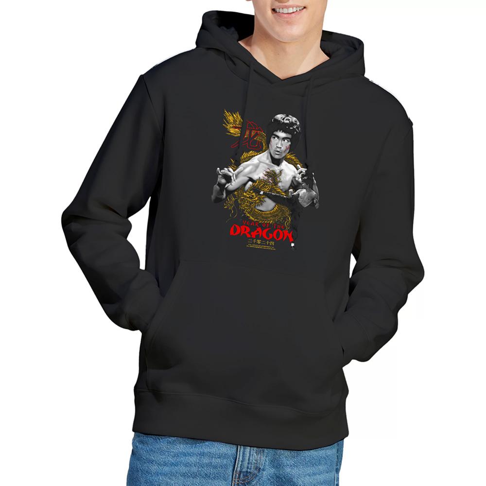 Black - Lifestyle - Bruce Lee Unisex Adult Year Of The Dragon Hoodie