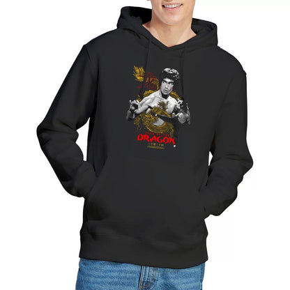 Black - Lifestyle - Bruce Lee Unisex Adult Year Of The Dragon Hoodie