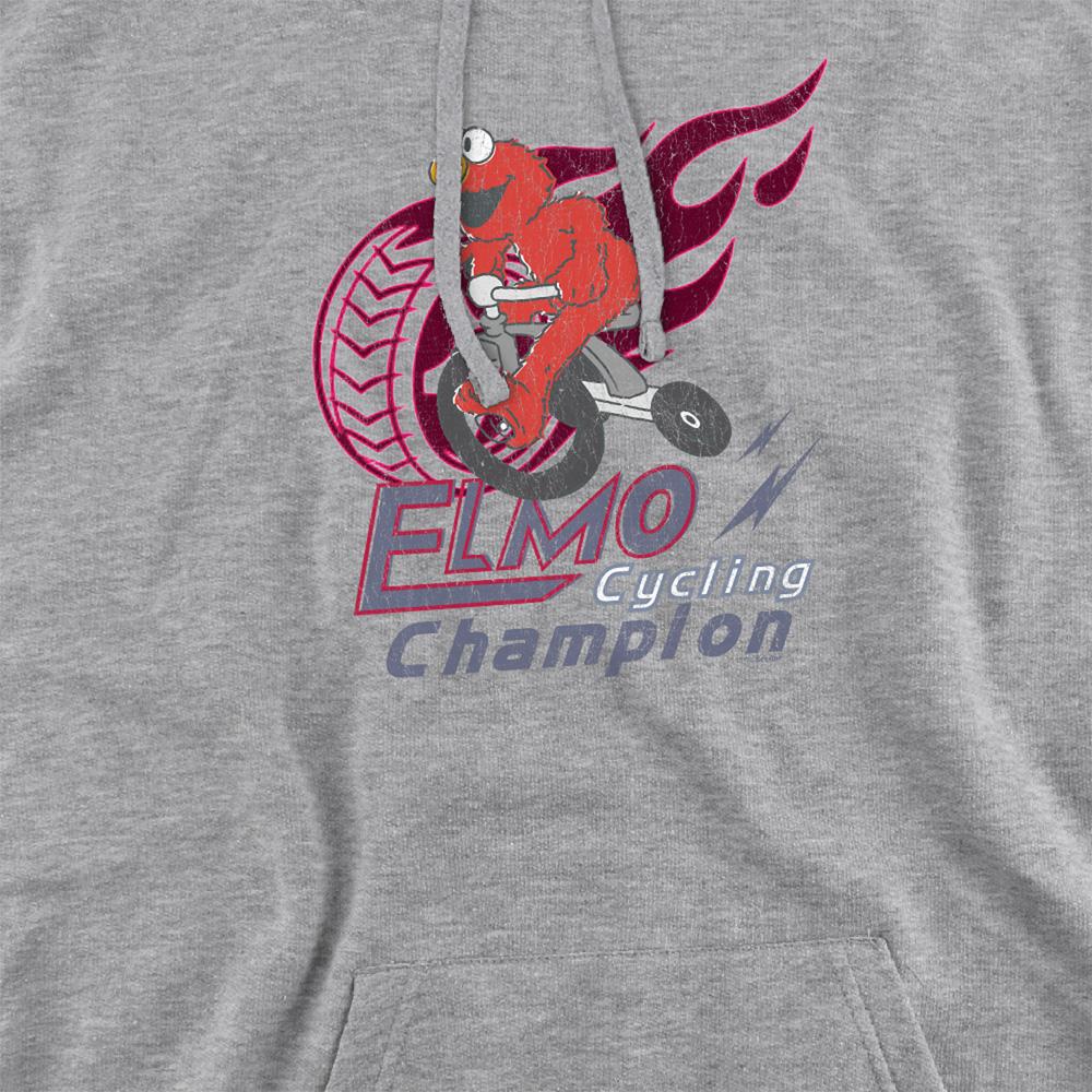 Athletic Heather - Side - Sesame Street Unisex Adult Cycle Champion Elmo Heather Hoodie