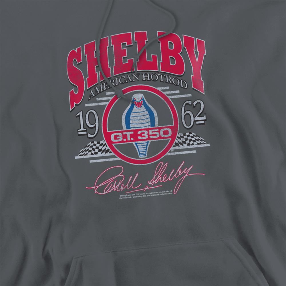 Charcoal - Side - Carroll Shelby Unisex Adult Hotrod Arched Hoodie