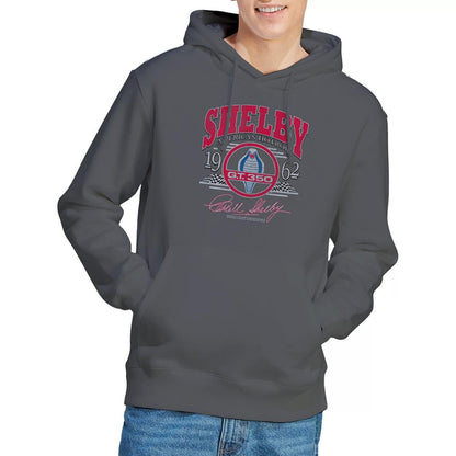 Charcoal - Lifestyle - Carroll Shelby Unisex Adult Hotrod Arched Hoodie