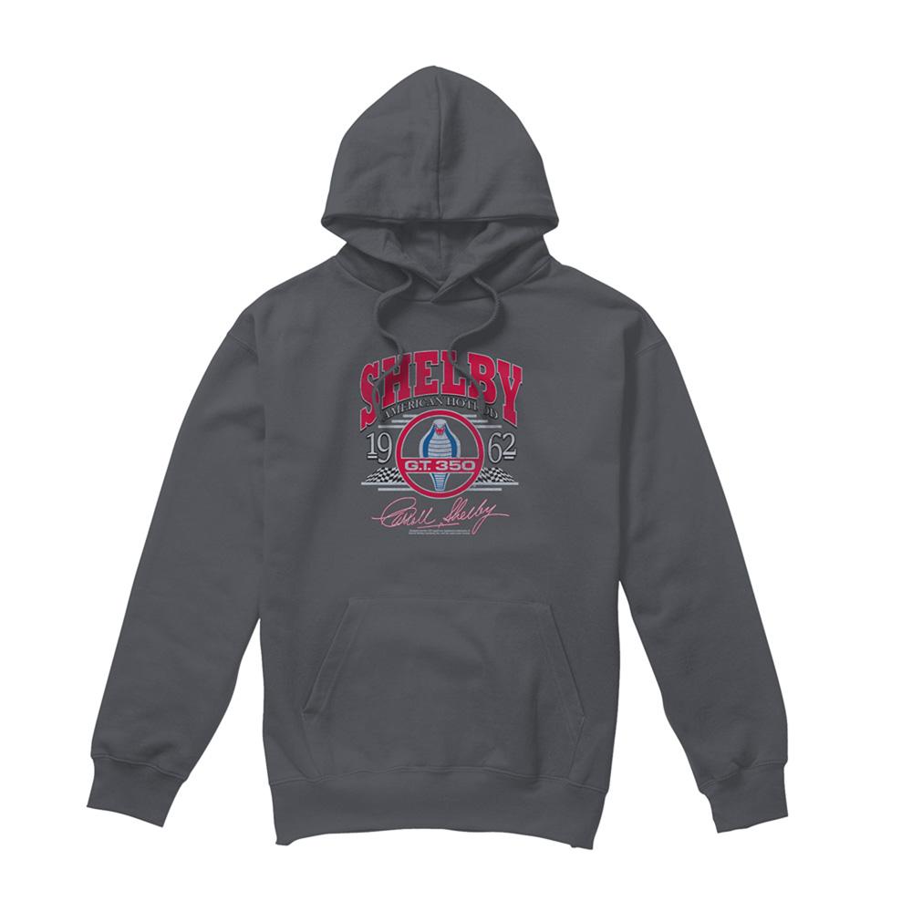 Charcoal - Front - Carroll Shelby Unisex Adult Hotrod Arched Hoodie
