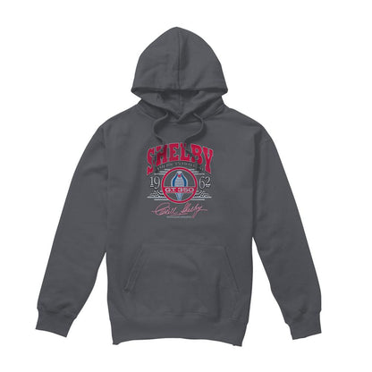 Charcoal - Front - Carroll Shelby Unisex Adult Hotrod Arched Hoodie