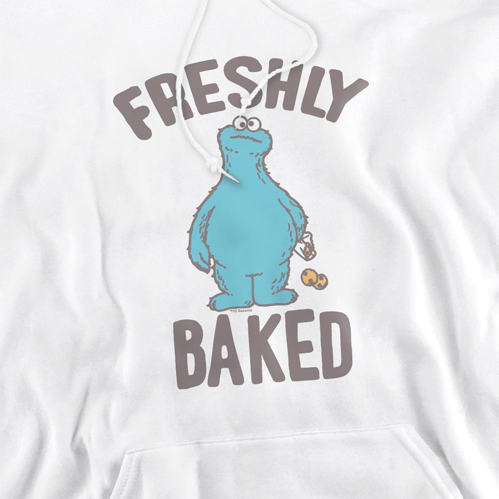 White - Side - Sesame Street Unisex Adult The Right Out The Oven Hoodie