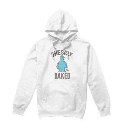 White - Front - Sesame Street Unisex Adult The Right Out The Oven Hoodie