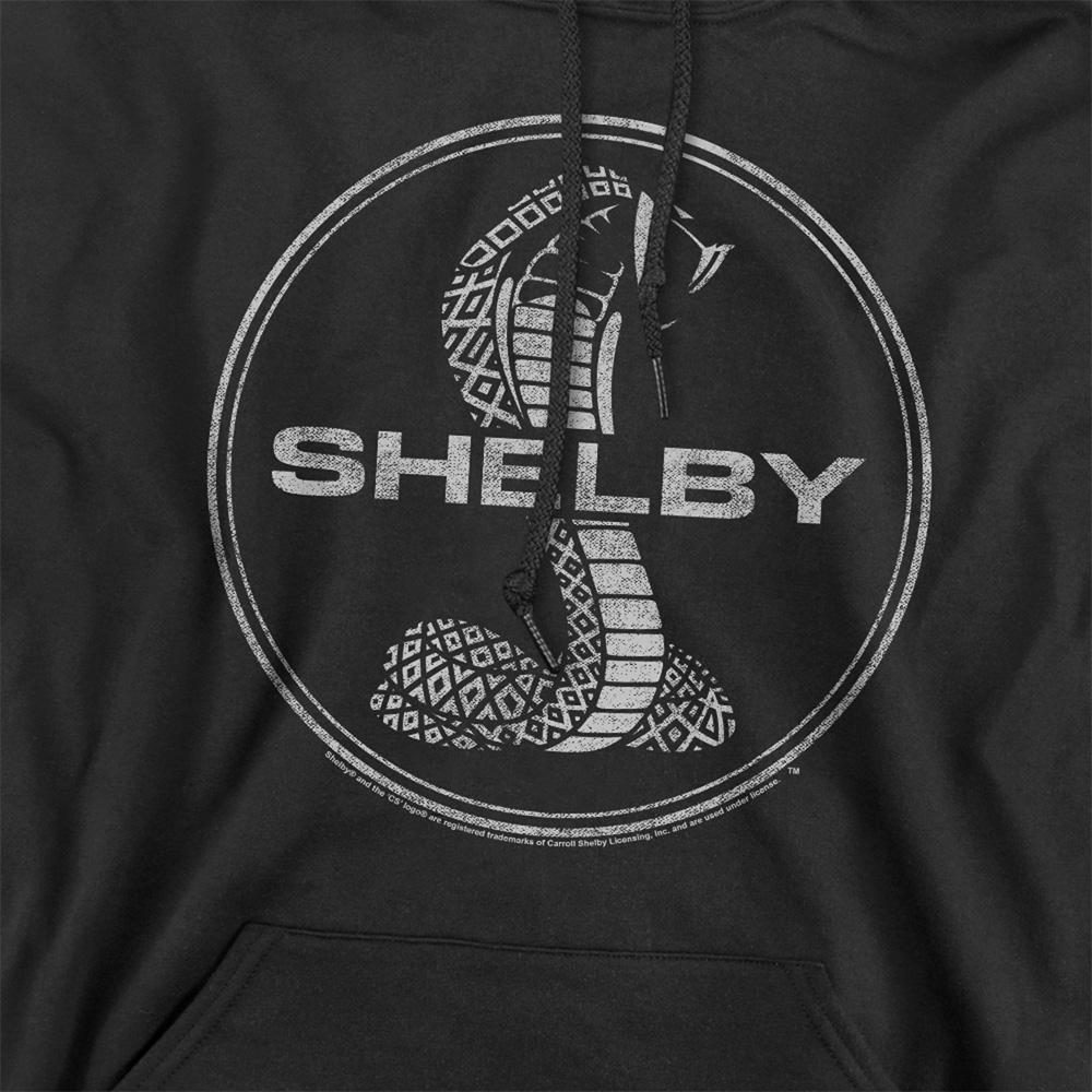 Black - Side - Carroll Shelby Unisex Adult One Color Cobra Hoodie