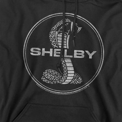 Black - Side - Carroll Shelby Unisex Adult One Color Cobra Hoodie
