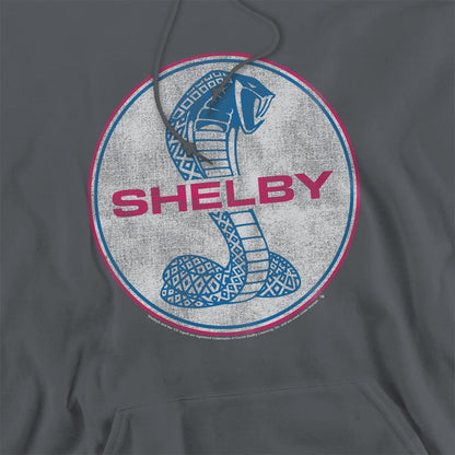 Charcoal - Side - Carroll Shelby Unisex Adult Full Color Cobra Hoodie