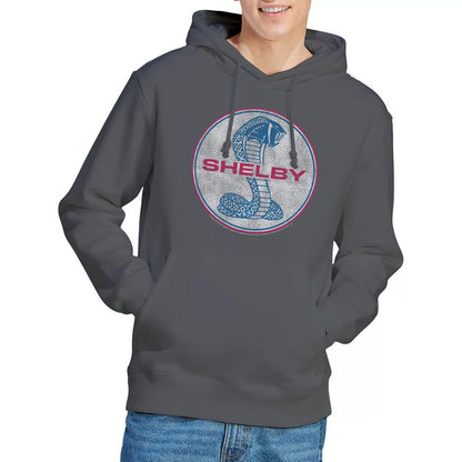 Charcoal - Lifestyle - Carroll Shelby Unisex Adult Full Color Cobra Hoodie