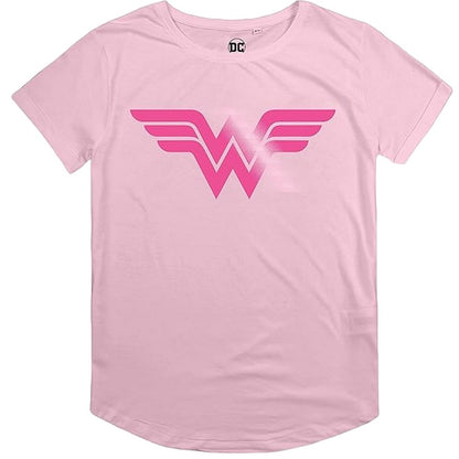 Lavender - Front - Wonder Woman Womens-Ladies Basic Gradient Logo T-Shirt