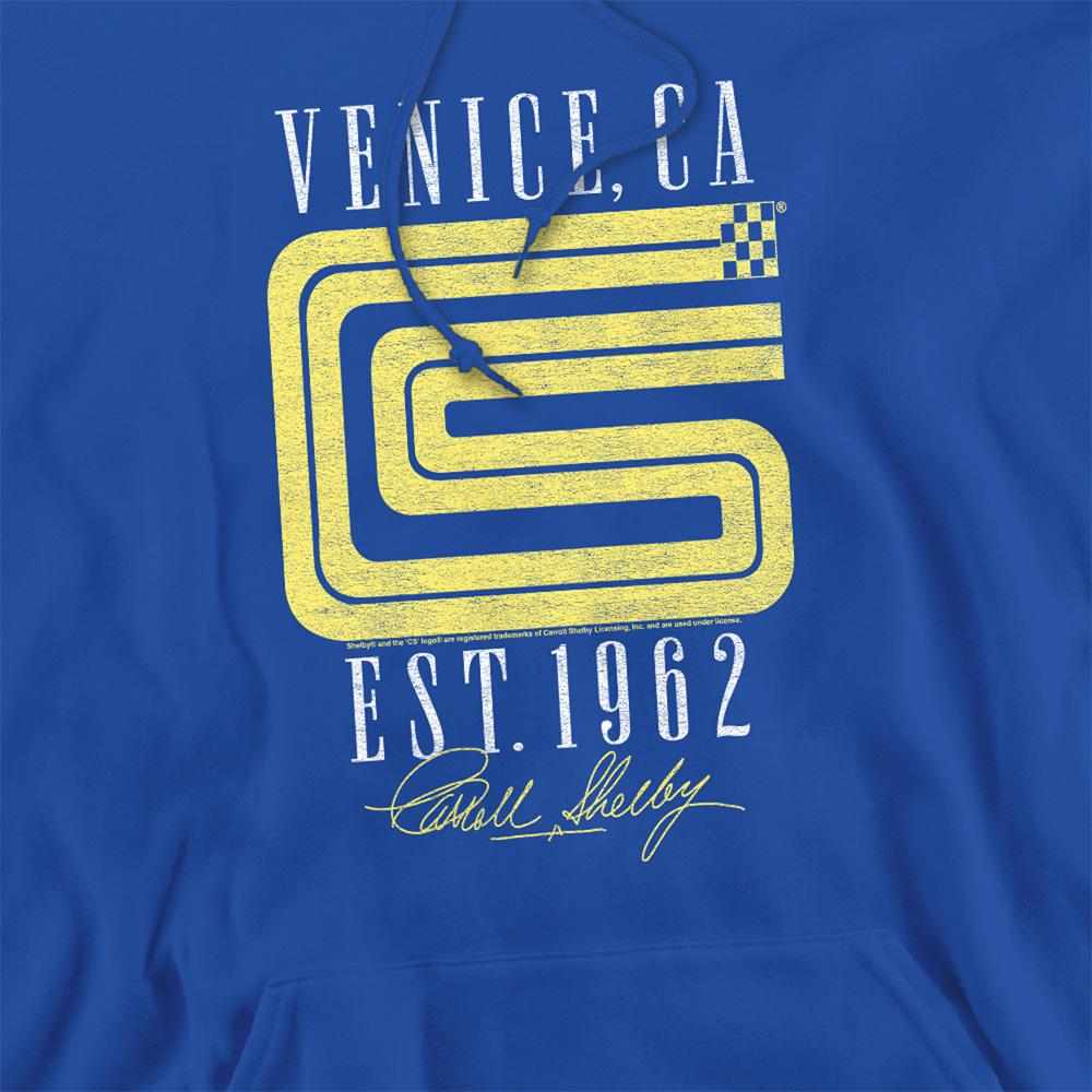 Royal Blue - Side - Carroll Shelby Unisex Adult Venice Logo Hoodie