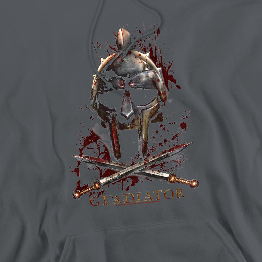 Charcoal - Side - Gladiator Unisex Adult Helmet Hoodie