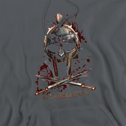 Charcoal - Side - Gladiator Unisex Adult Helmet Hoodie