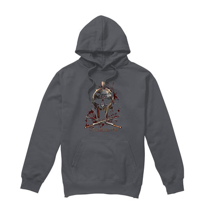 Charcoal - Front - Gladiator Unisex Adult Helmet Hoodie