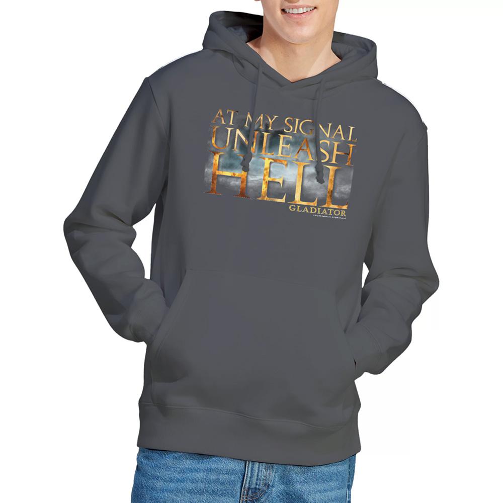 Charcoal - Lifestyle - Gladiator Unisex Adult Unleash Hell Hoodie