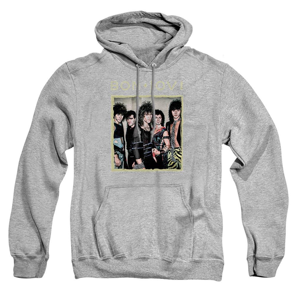 Athletic - Front - Bon Jovi Unisex Adult Framed Heather Hoodie