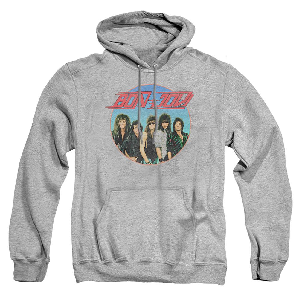 Athletic - Front - Bon Jovi Unisex Adult Sphere Heather Hoodie