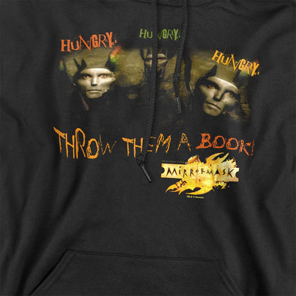 Black - Side - MirrorMask Unisex Adult Hungry Hoodie