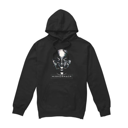 Black - Front - MirrorMask Unisex Adult Mask Hoodie