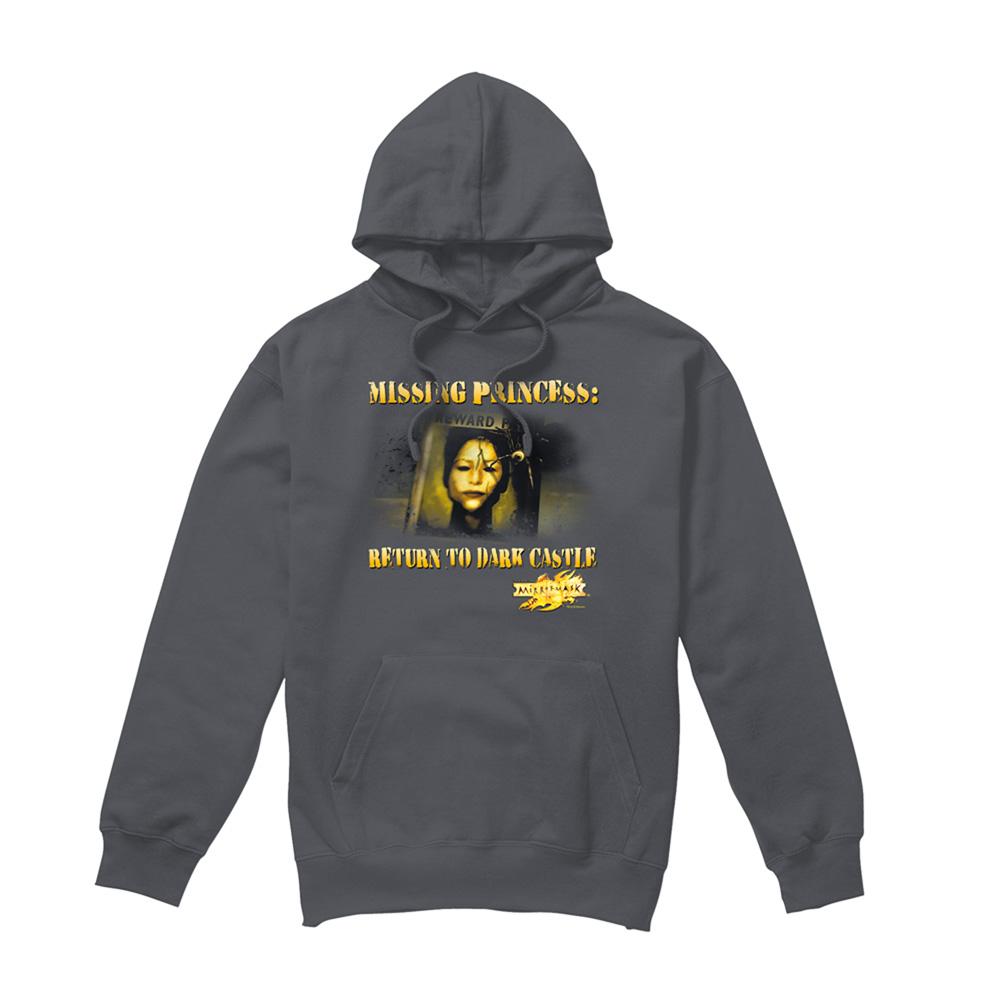 Charcoal - Front - MirrorMask Unisex Adult Missing Princess Hoodie