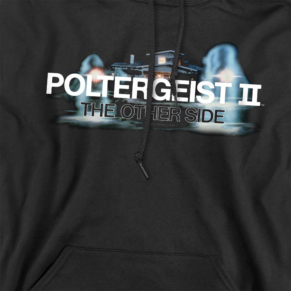 Black - Side - Poltergeist Unisex Adult Logo Hoodie