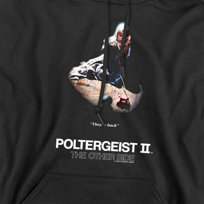 Black - Side - Poltergeist Unisex Adult Poster Hoodie