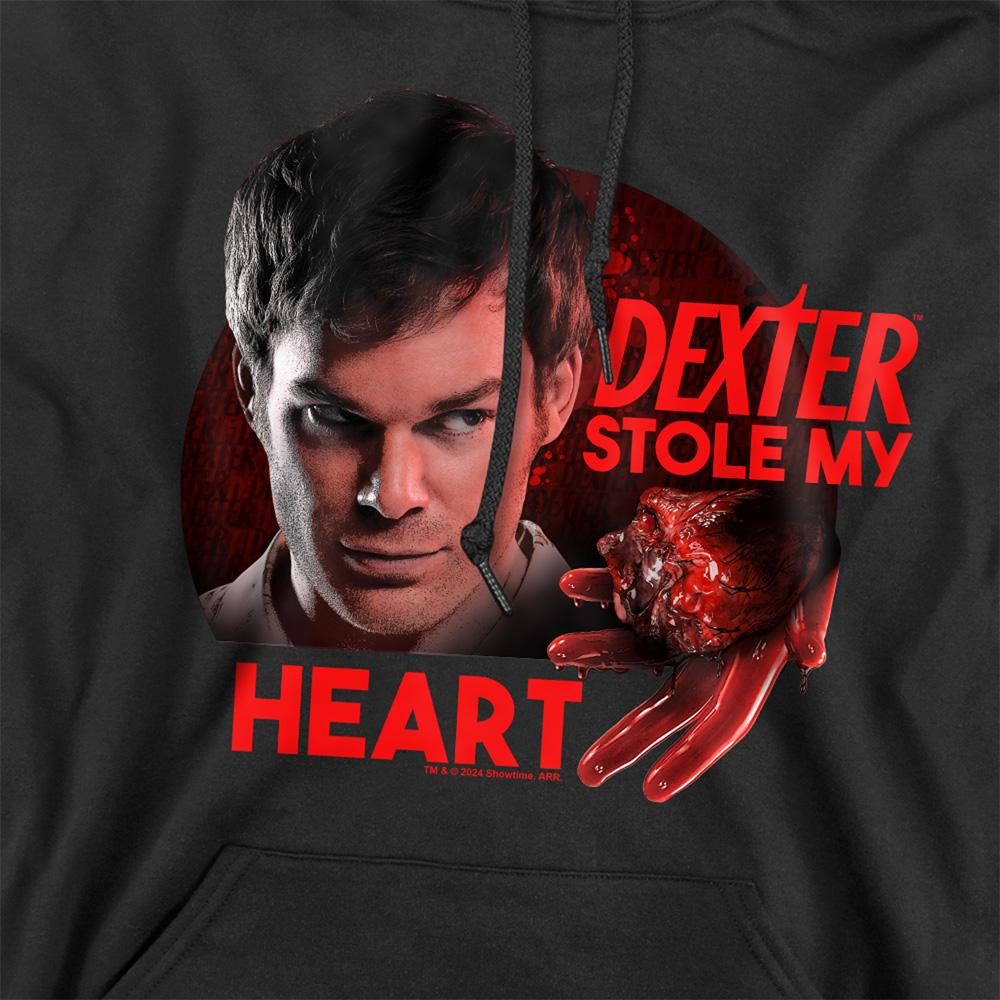 Black - Side - Dexter Unisex Adult Stole My Heart Hoodie