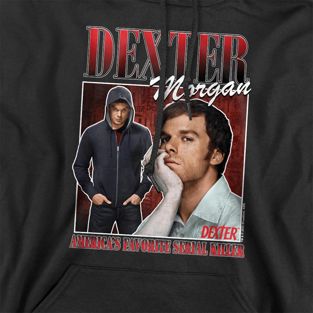 Black - Side - Dexter Unisex Adult Hoodie