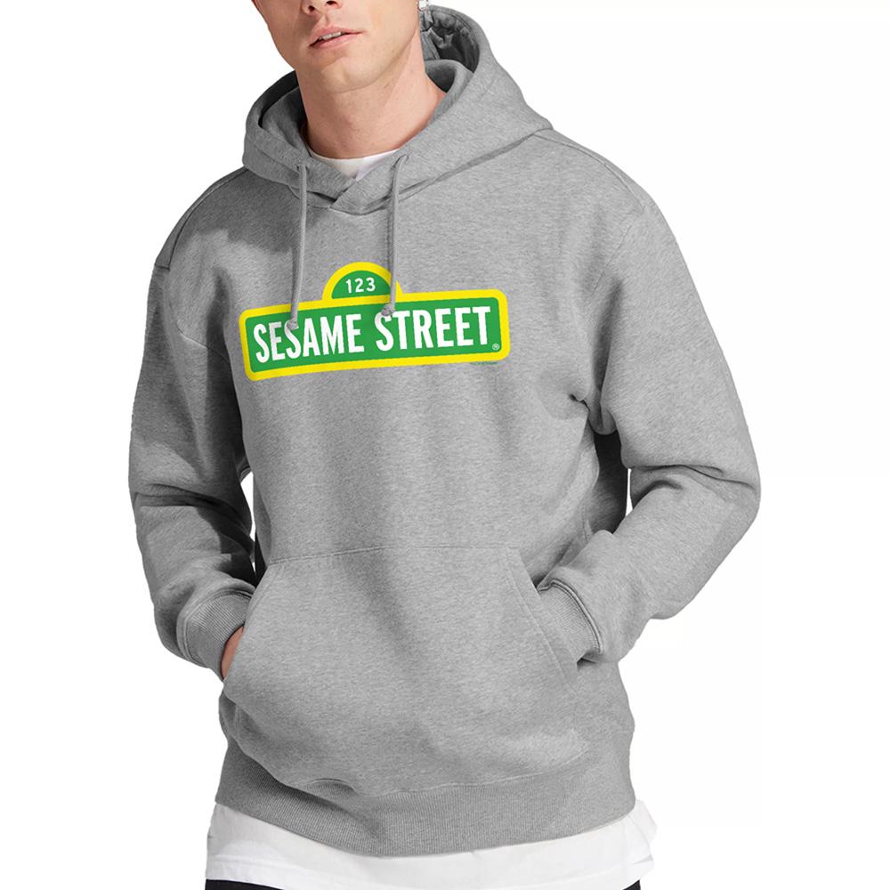 Athletic Heather - Lifestyle - Sesame Street Unisex Adult Logo Heather Hoodie