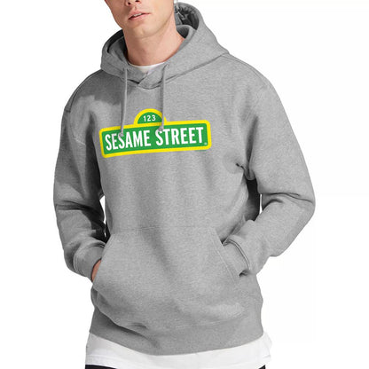 Athletic Heather - Lifestyle - Sesame Street Unisex Adult Logo Heather Hoodie