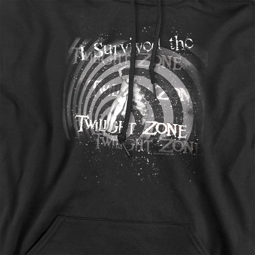 Black - Side - The Twilight Zone Unisex Adult I Survived Hoodie