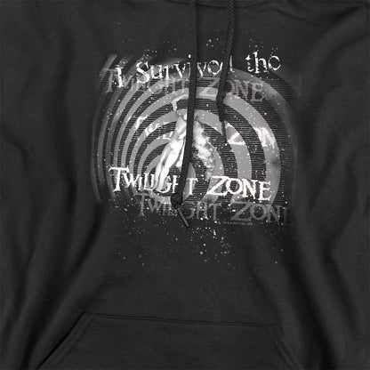 Black - Side - The Twilight Zone Unisex Adult I Survived Hoodie