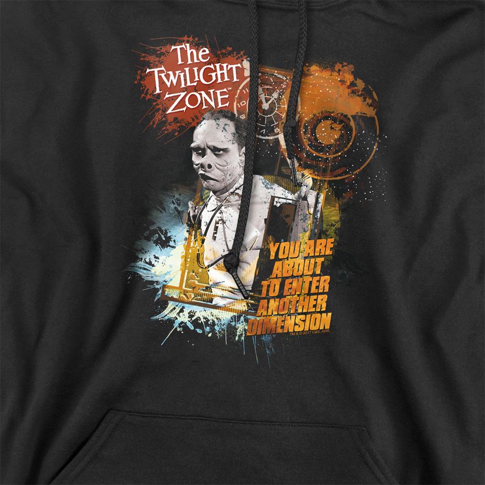 Black - Side - The Twilight Zone Unisex Adult Enter At Own Risk Hoodie