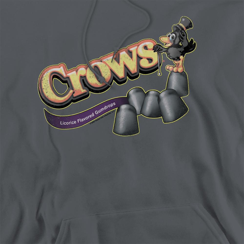 Charcoal - Side - Tootsie Roll Unisex Adult Crow Hoodie