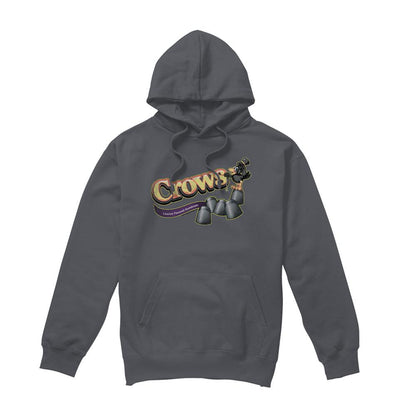 Charcoal - Front - Tootsie Roll Unisex Adult Crow Hoodie