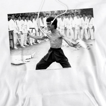 White - Side - Bruce Lee Unisex Adult Triumphant Hoodie