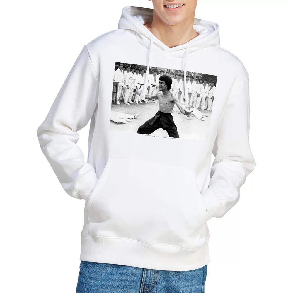 White - Lifestyle - Bruce Lee Unisex Adult Triumphant Hoodie