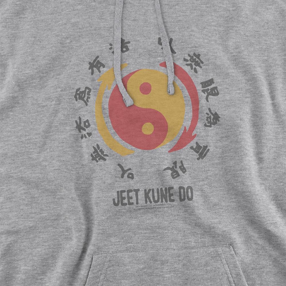 Athletic - Side - Bruce Lee Unisex Adult Yin Yang Heather Hoodie